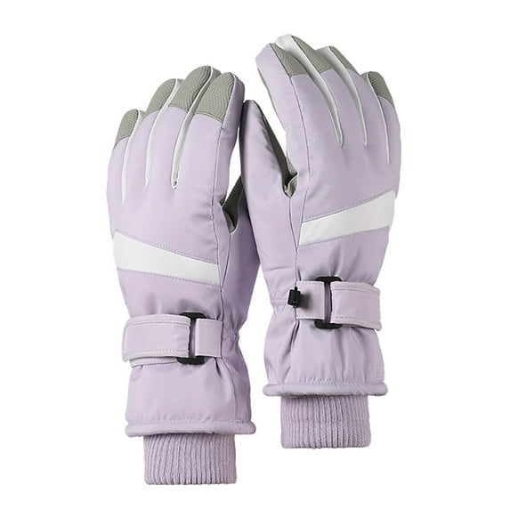 TELOLY bvgfsahne Ski Gloves for Women Waterproof Windproof Insulated Touchscreen Snowmobile Gloves Purple