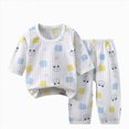 thumbnail image 1 of bwdbhd Kids Pajamas Sets Boys Girls 2-Piece Sleepwear Set Long Sleeve Casual Kids Clothes, 1 of 4