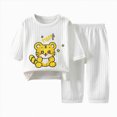 thumbnail image 1 of bwdbhd Kids Pajamas Sets Boys Girls 2-Piece Sleepwear Set Long Sleeve Casual Kids Clothes, 1 of 4
