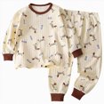 thumbnail image 1 of bwdbhd Little Big Boys Girls Pajamas Set Kids PJs Fall Winter Sleepwear 2 Piece Long Sleeve, 1 of 5
