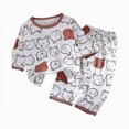 thumbnail image 1 of bwdbhd Toddler Long Sleeve Pajamas Kids Fall Winter Pjs Pajamas 2 Piece Jammies, 1 of 4