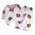 thumbnail image 1 of bwdbhd Toddler Long Sleeve Pajamas Kids Fall Winter Pjs Pajamas 2 Piece Jammies, 1 of 4