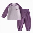 thumbnail image 1 of bwdbhd Toddler Pajamas Girl Boys' Pajamas 2-Piece Pjs Sleepwear Kids Cartoon Fall Winter Outfits, 1 of 7