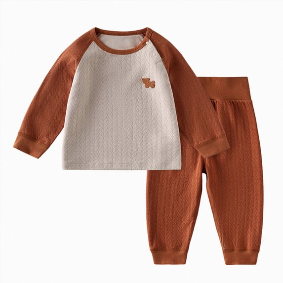 bwdbhd Toddler Pajamas Girl Boys' Pajamas 2-Piece Pjs Sleepwear Kids Cartoon Fall Winter Outfits