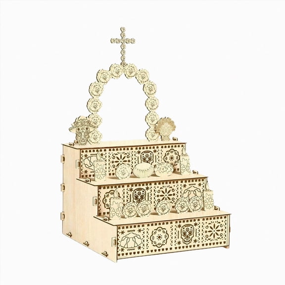 bwdbhd Wooden Altar And Offering Box Set For Halloween DIY Wooden Decoration For Halloween Home Souvenir Box Halloween Party Gift