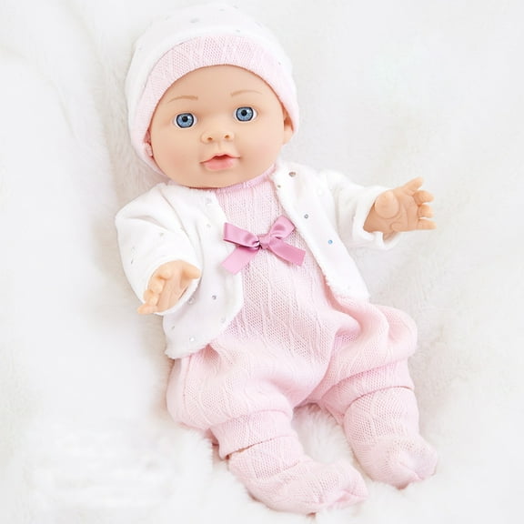 bxhwj 12-Inch Realistic Baby Doll, Safe Elastomer Material, Soft and Weighted, Ideal Gift for Children Aged 3 , Lifelike Features, Easy to Care for and Maintain