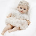 thumbnail image 1 of bxhwj 14-Inch Realistic Baby Doll, Safe Elastomer Material, Soft, Lifelike Facial Features, Weighted for Real Sensation, Ideal Gift for Children Aged 3+, Easy to Maintain, 1 of 6