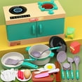 thumbnail image 1 of bxhwj 33-Piece Kids Kitchen Playset - Realistic Stove & Cuttable Vegetables - Learning Pretend Cooking Toy for Children, Interactive Gift for 3+ Year Olds, 1 of 6