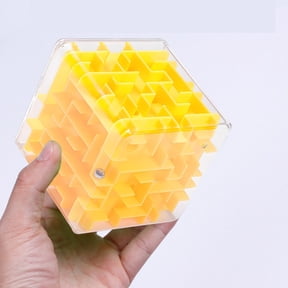 bxhwj 3D Maze Ball, Stereoscopic Intelligence Puzzle Game with Track Ball Design, Educational Brain Teaser Toy, Focus Training Maze Game for Kids and Adults