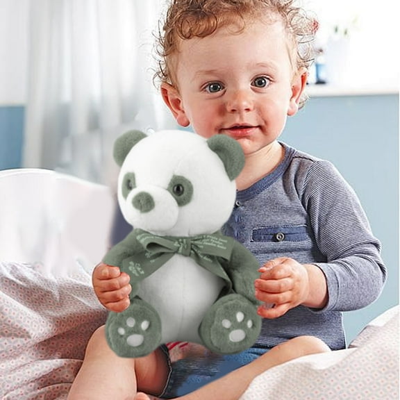 bxhwj 7.9in Panda Plush Doll, Cute Stuffed Animal Toy with Soft Cotton, Adorable Bear Plushie for Kids Boys Girls, Birthday Christmas Holiday Gift, Home Sofa Bed Decoration, Children Playmate