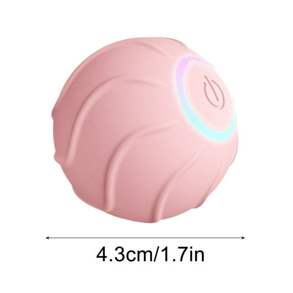 bxhwj Automatic Self Rolling Interactive Pet Ball Toy, Gravity Jumping Hunting Ball for Cats Dogs, Intelligent Obstacle Avoidance Toy for Energy Burn Hunting Instinct Stimulation Independent Play