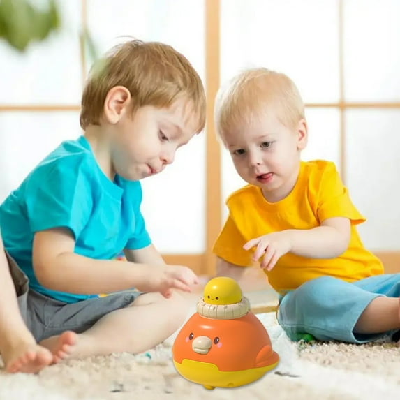 bxhwj Baby Press & Go Toy Car for Toddlers 1-3, Interactive Learning Vehicle with Lights & Sounds, Early Education Sensory Toy for Motor Skills Development