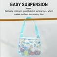 thumbnail image 1 of bxhwj Beach Toy Mesh Bag for Kids, Adjustable Strap Foldable Beach Toy Mesh Bag, Durable Sand Free Net Bag for Shell Collecting Storage Travel Pool Swimming Picnic Tote, 1 of 4