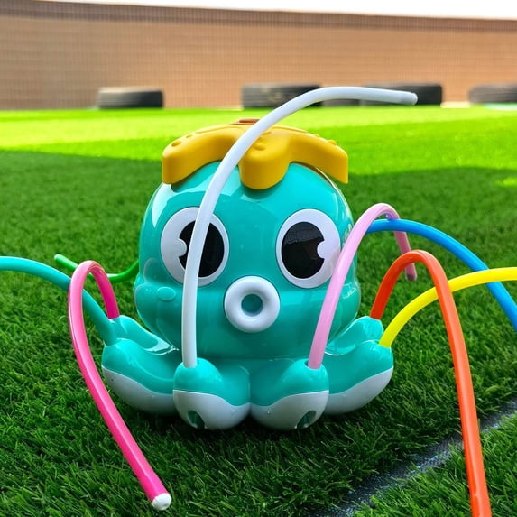 bxhwj Children's Rotatable Outdoor Water Sprinkler Toy, Safe Summer Splash Play for Kids, Adjustable Spray Fun for Yard or Backyard, Interactive Cooling Water Game Toy