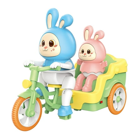 bxhwj Electric Bunny Ride-On Tricycle for Kids - Adorable Powered Outdoor Toy, Safe Toddler Scooter for Ages 3-6, Imaginative Play & Backyard Toys