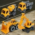 thumbnail image 1 of bxhwj Construction Toy Vehicles for Kids, 6-in-1 Excavator Dump Truck Bulldozer Set, Alloy Inertia Powered Cars, Learning Toys for Ages 3+, Outdoor Sandbox Play Gift for Boys Girls, 1 of 6