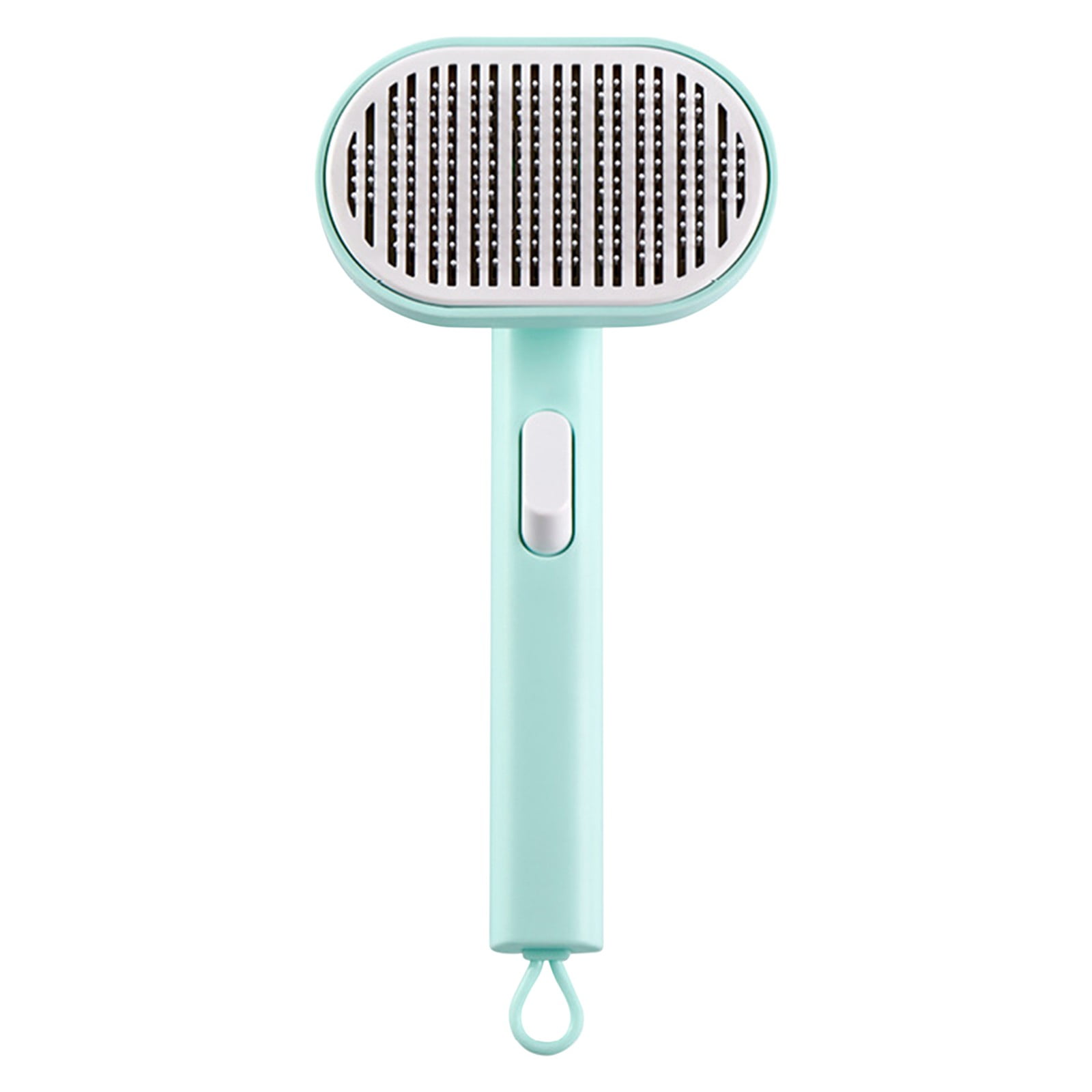 View of bxhwj Ergonomic One Click Cleaning Pet Shedding Brush, Grooming Comb ...