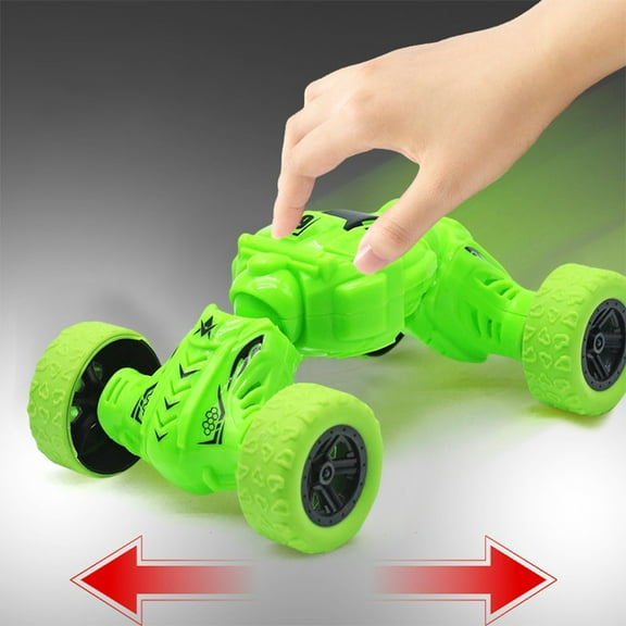 bxhwj Friction Powered Stunt Car Toy Flips Rolls 360° Tricks, Battery-Free Inertia Motion Vehicle for Boys Kids Outdoor Indoor Playtime Activity