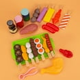 thumbnail image 1 of bxhwj Kids BBQ Grill Playset with Realistic Food and Accessories, Pretend Play Barbecue Toy Kitchen Set for Toddlers, Interactive Role Play Learning Game for Children, 1 of 6
