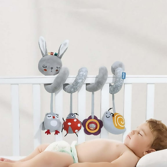 bxhwj Kids Bedside Hanging Toy - Soft Fabric Pendant with Gentle Ringer, Colorful Nursery Decor for Baby Crib & Toddler Room, Safe Interactive Sleep Soother & Plaything