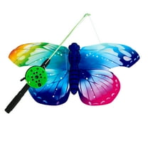 bxhwj Kids Mini Kite, Lightweight Durable Easy Fly Kids Mini Kite, Outdoor Parent Child Interactive Toy Plastic Fishing Rod Kite with Reel for Boys Girls Indoor Outdoor Play