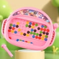 thumbnail image 1 of bxhwj Magnetic Drawing Board for Kids - Colorful Bead Pen & Eraser, Portable Doodle Pad for Travel, Learning Writing Skills Gift for Boys Girls Age 2-5, 1 of 6