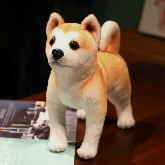 bxhwj Simulated Cute Puppy Plush Toy Soft Sleeping Doll for Kids, Realistic Dog Stuffed Animal Birthday Gift for Children Family Friends, Cute Bedtime Companion Home Office Decoration