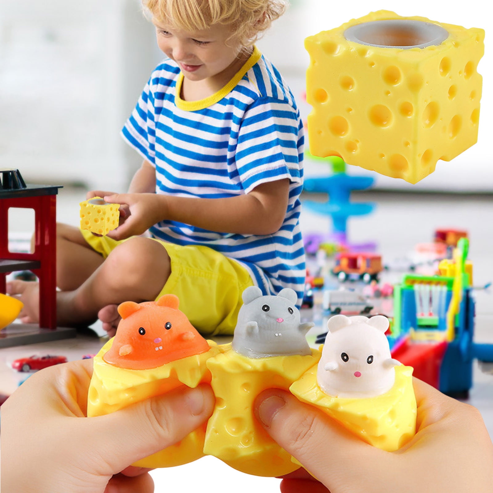 Mouse Fidget Toy Computer Mouse bxhwj Pop Up Cheese Mouse Fidget Toy, Stress Relief Sensory Popper for ...