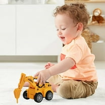 bxhwj Pull Back Engineering Toy Car for Kids, Construction Vehicle with Durable Wheels, No Battery Needed Educational Gift for Boys Girls Ages 2-5 Years