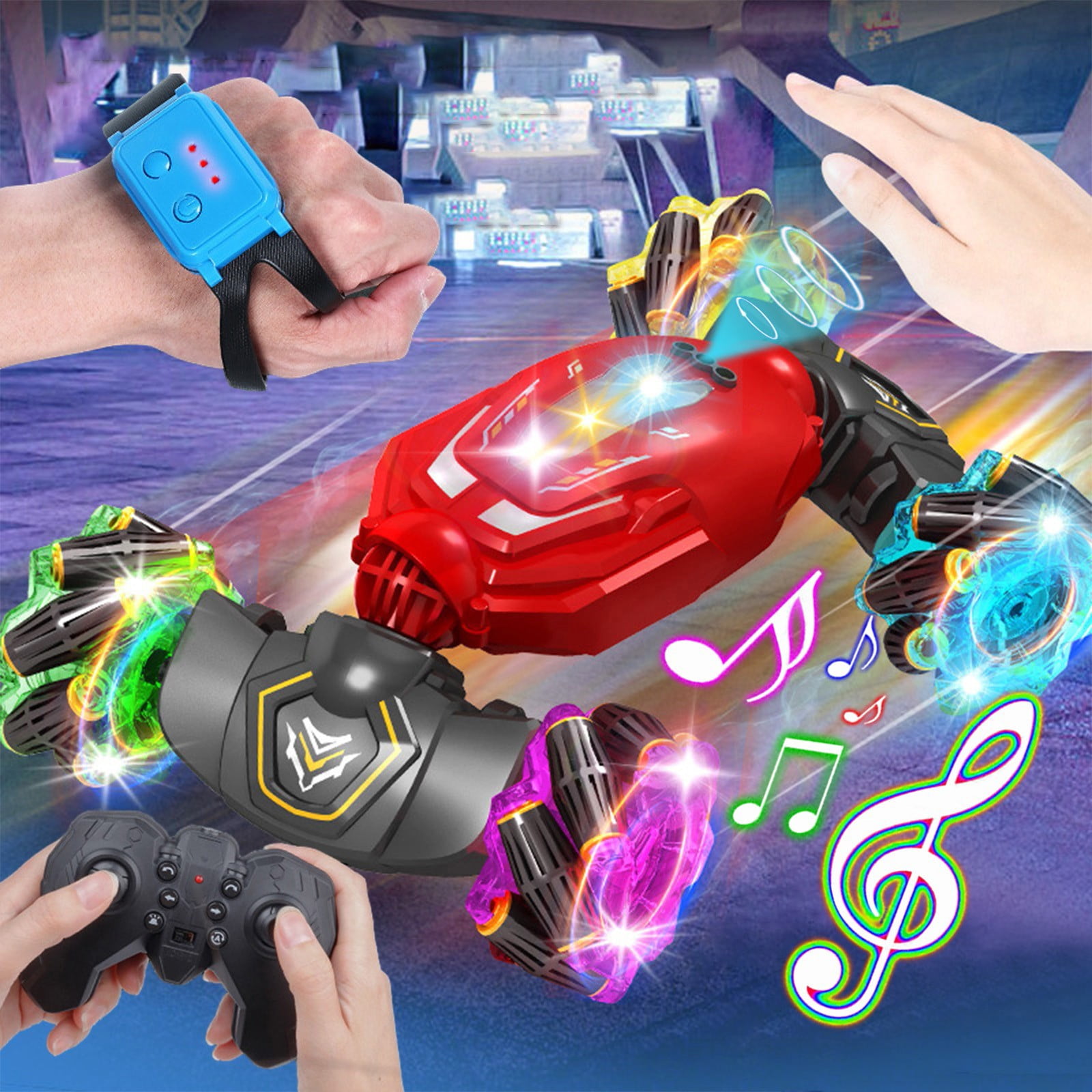 bxhwj RC Stunt Car Toys for 612 Year Old Kids 4WD Remote Control Car