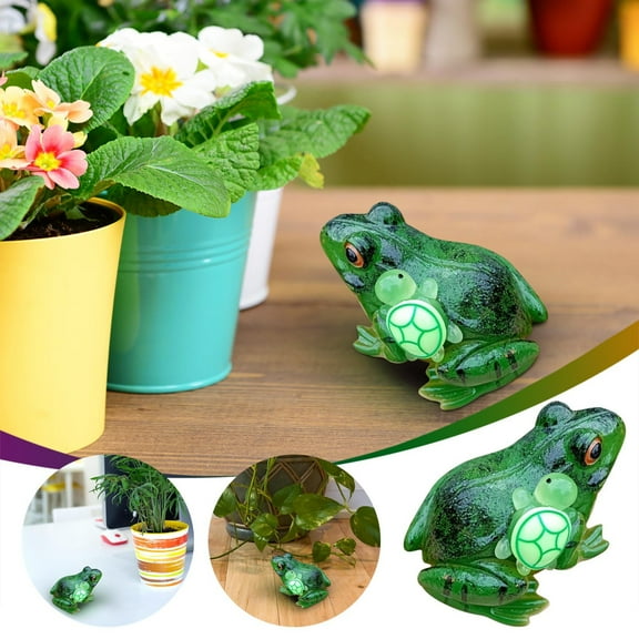 bxhwj Resin Turtle Garden Statue, 4.9 Inch Realistic Tortoise Figurine for Outdoor Patio or Indoor Decor, Weatherproof Animal Ornament, Whimsical Garden Decoration and Gift for Nature Lovers