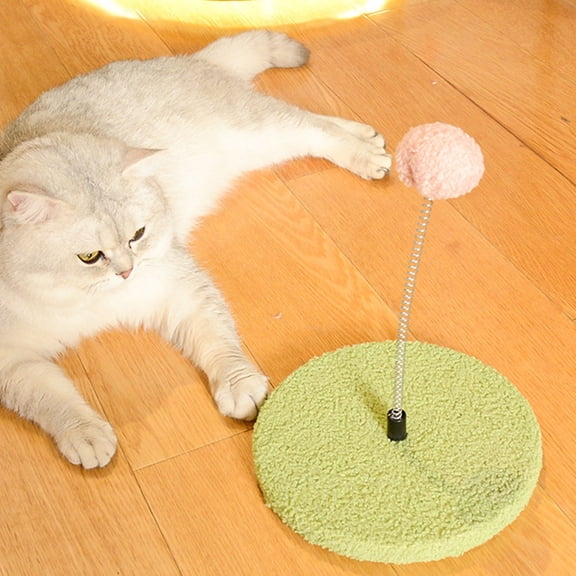 bxhwj Self-Entertaining Cats Toy Climbing Frame Spring Balls Interactive Cat Teaser Tree Indoor Play Activity Entertainment for Kittens Adult Cats Boredom Relief Pet Supplies