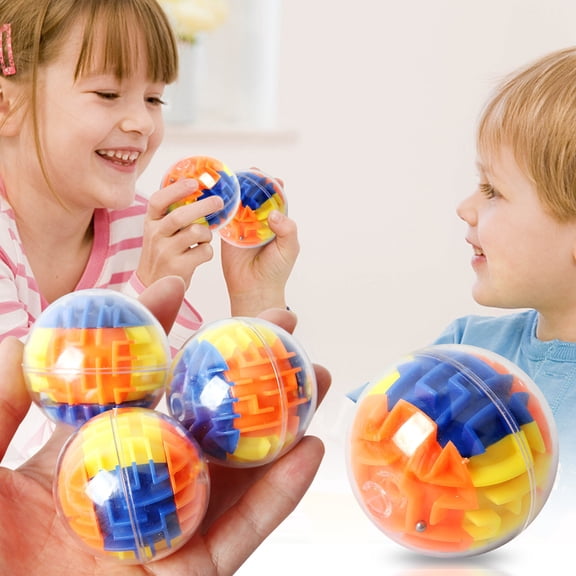 bxhwj Sequential Maze Puzzle Game, Brain Teaser Balls Toy for Kids and Adults, Stress Relief and Motor Skills Development, Educational Logic Challenge Game Set