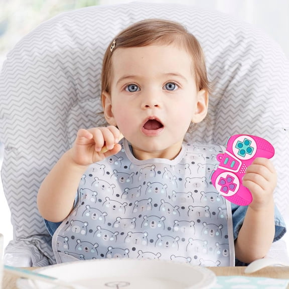 bxhwj Silicone Teether Toy, Soft Textured Sensory Piano Shape for Babies Infants, Silicone Teether Toy, Chewable Learning Gift for Toddlers Kids Teething Relief