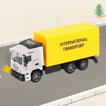 bxhwj Simulation Engineering Car Series, Push-Back Dump Truck Toy, Realistic Construction Vehicle with Moving Parts, Educational Gift for Kids Boys Girls Ages 3 