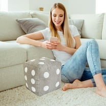 bxhwj Soft Dice Plush Pillow Toy, Giant Squeeze Cube Plush for Kids Adults, Kawaii Couch Decor for Bedroom Living Room, Unique Gift for Valentine Christmas