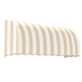 thumbnail image 1 of Awntech 6.38 Ft Savannah Waterfall Closed-Sides Awning Canopy (76.5in x 44in x 36in), Linen/White Stripe, 1 of 2