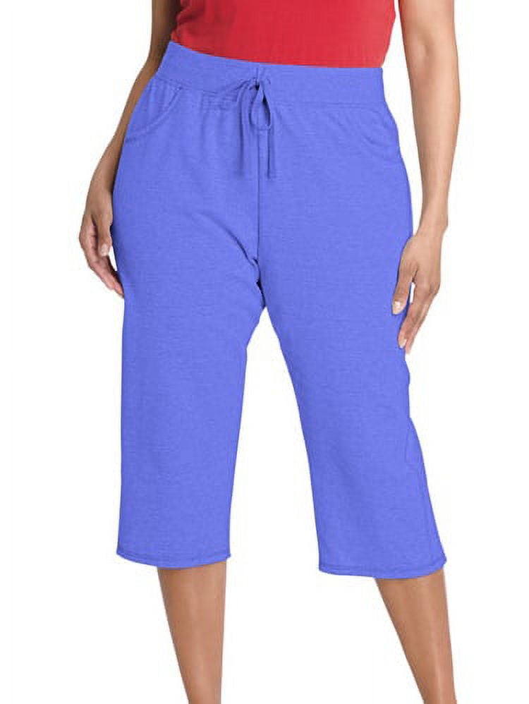 by Hanes Women's PlusSize Essential French Terry Capris