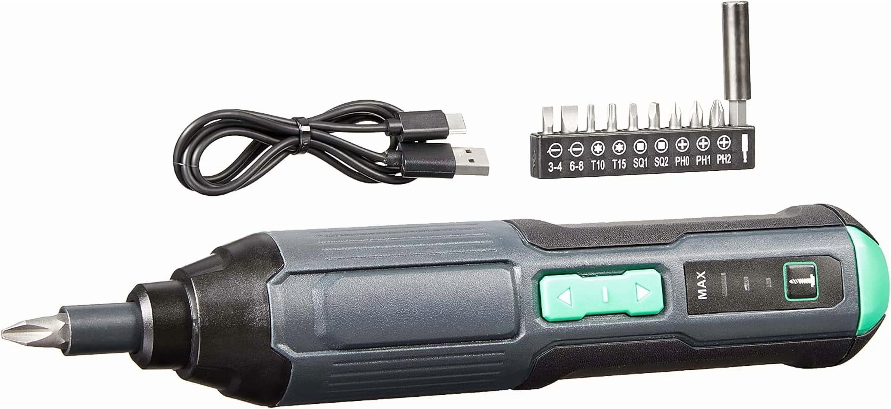 by SKIL 4V Cordless Stick Screwdriver with 10-Piece Bit Set, USB Cable ...