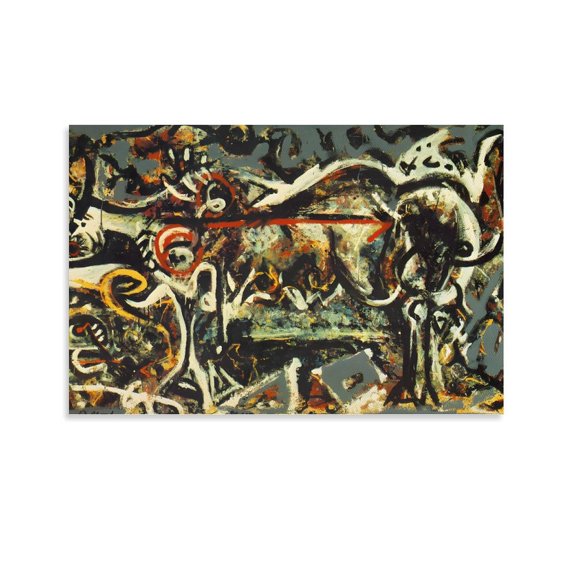 by Jackson Pollock Painting Poster Canvas Art Poster and Wall Art Picture Print Modern Family bedroom Decor Posters 12x18inch(30x45cm)