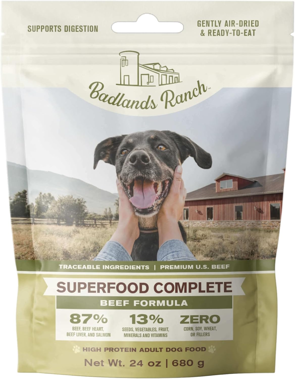 by Katherine Heigl Superfood Complete Beef Formula Adult Dog Food, AirDried, High Protein