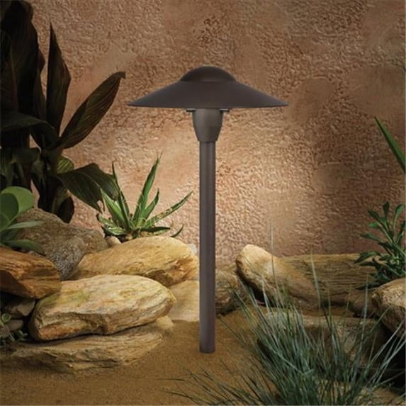 by Kichler 12 Volt Path and Spread 1 Light Fixture in Textured Architectural Bronze