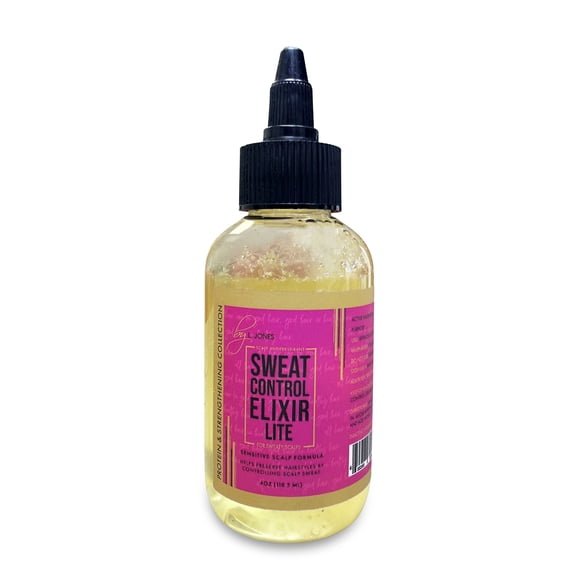 by L. Jones Sweat Control Elixir, Scalp Antiperspirant Serum for Silk Presses, Relaxed Hair, Braids, & Locs (Lite/Sensitive Scalp)