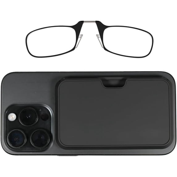 by ThinOptics Slim Reading Glasses with Case that Sticks to Your Phone - Ultra-Thin Armless Pocket Readers