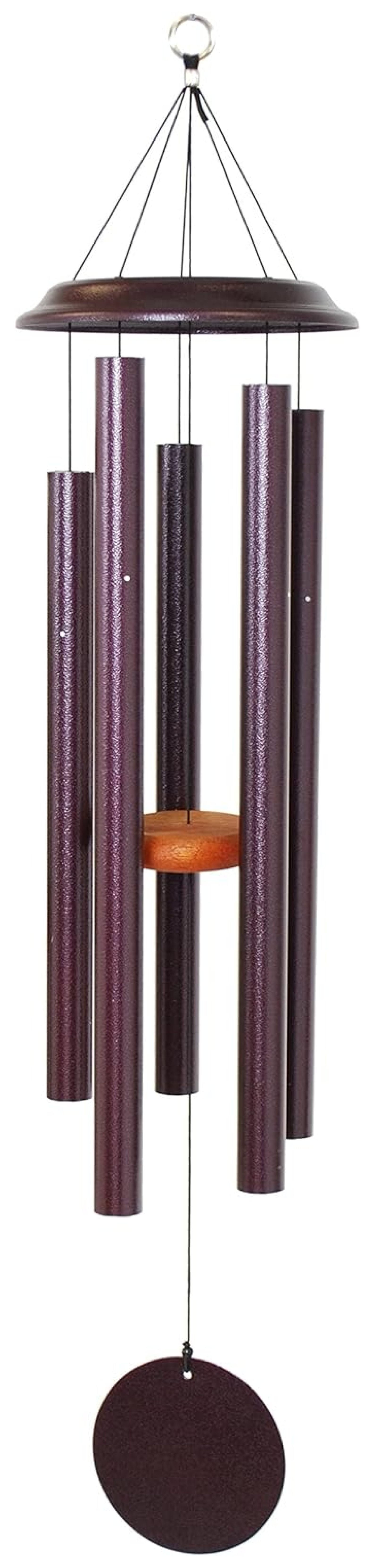 by Wind River 42 inch Plum wind chime for patio, backyard, garden
