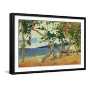 by the Seashore, Martinique, 1887, Scenic Framed Art Print Wall Art by Paul Gauguin Sold by Art.Com