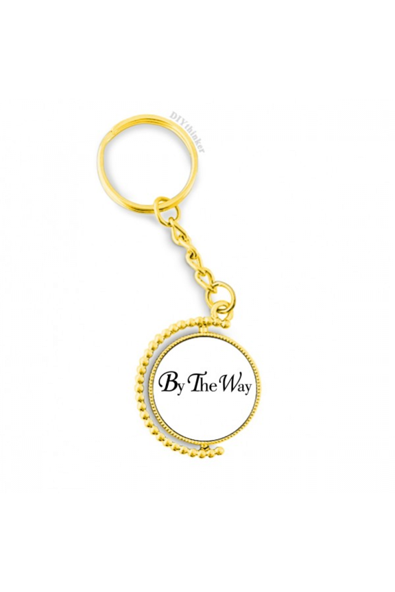 by the way english quote metal connector key chain accessory en keyholder