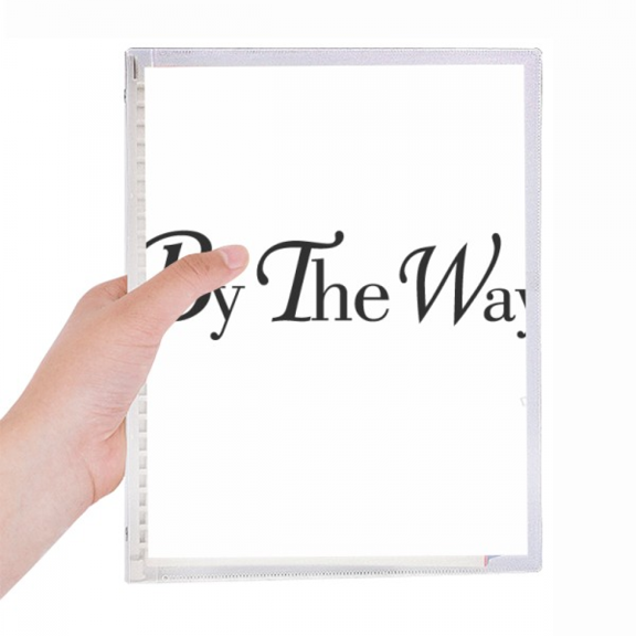 by the way english quote notebook loose diary refillable journal statiry