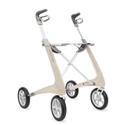 byACRE Carbon Ultralight Regular Rollator, 16.5In Seat Width, White Frame, 285-lb Capacity, Carbon Fiber