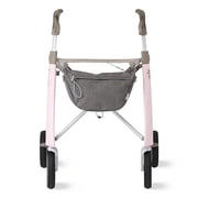 byACRE Carbon Ultralight Rollator Walker, Regular Track, 16.5 x 24In Seat, Pink Frame, 285-lb Capacity, Carbon Fiber